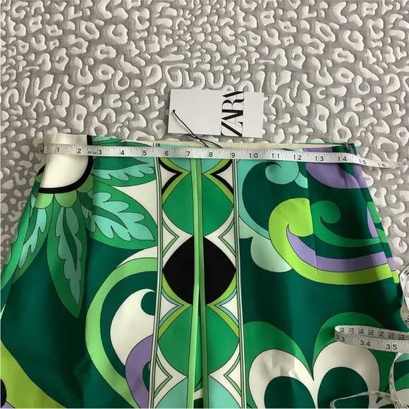ZARA NWT SHORT PRINTED SKIRT M - Picture 6 of 6